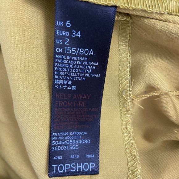 TOPSHOP Yellow Trousers - Picture 9 of 11